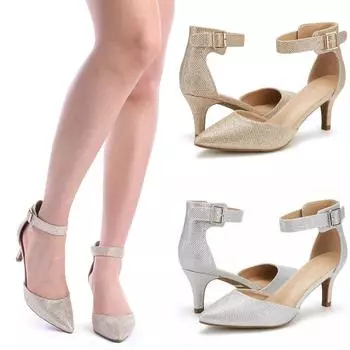 Летние женские туфли-лодочки на шпильках, сексуальные босоножки с ремешком на щиколотке, тонкие высокие каблуки с острым носком, женская обувь для танцев на шесте, свадебная обувь для вечеринки 35 золотой