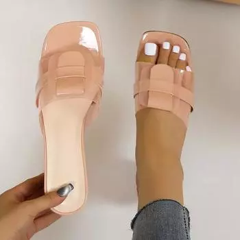 Летние женские туфли-лодочки сандалии ПВХ желе тапочки с открытым носком высокие каблуки женская мода крутые мюли шлепанцы сандалии де мухер 2024 новинка 35