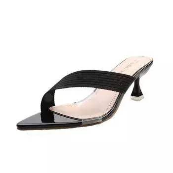 Летние женские желтые зеленые бежевые туфли-лодочки сандалии для женщин сексуальные мюли высокие каблуки тапочки без застежек шлепанцы туфли-слайды новые 35