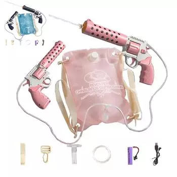 Летний электрический рюкзак для воды, полностью автоматический детский уличный водный бой для мальчиков и девочек, игрушка большой емкости One Size синий