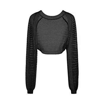 Летний ажурный вискозный кардиган с юбкой Charcoal Gray S