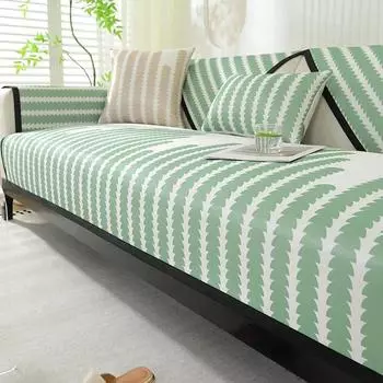 Летний чехол для дивана Ice Silk для гостиной, нескользящий коврик для дивана, прохладный черный чехол для дивана, полотенце для дивана, чехлы для дивана Housses De Canape A 70x70