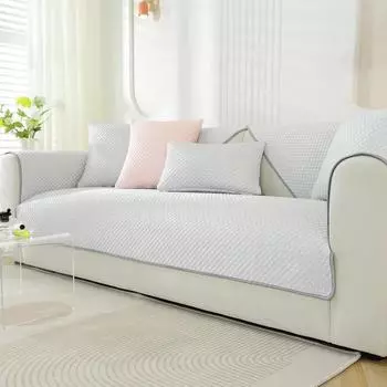 Летний чехол для дивана Ice Silk для гостиной, универсальный нескользящий коврик для дивана, прохладный коврик, подушка для домашнего дивана, полотенце, чехлы для дивана A 65x70cm 1pc