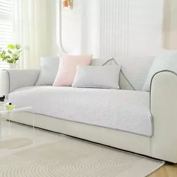 Летний чехол для дивана Ice Silk для гостиной, универсальный нескользящий коврик для дивана, прохладный коврик, подушка для домашнего дивана, полотенце, чехлы для дивана A 65x70