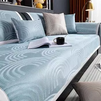 Летний чехол для дивана Ice Silk Geometry, нескользящий коврик для дивана, прохладный коврик, подушка для дивана, чехлы для дивана для гостиной и дома 70x70cm