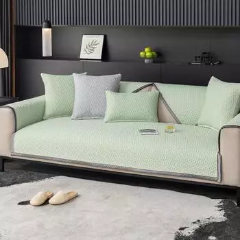 Летний чехол для дивана Ice Silk, прохладный треугольный блок, подушка для дивана для гостиной, нескользящий универсальный чехол для дивана, домашний декор 70x70