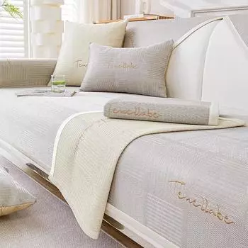 Летний чехол для дивана Ice Silk, универсальный нескользящий коврик для дивана, прохладная подушка, роскошные чехлы для дивана, полотенца для дивана для гостиной 70x70cm 1pc