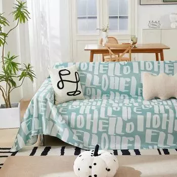 Летний чехол для дивана из ледяного шелка, дышащий чехол для дивана, защитная подушка для дивана для собаки, подушка для дивана 200*180cm чёрный