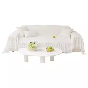 Летний чехол для дивана из ледяного шелка, новогодний белый кружевной чехол для дивана, однотонный чехол для дивана 180*130cm