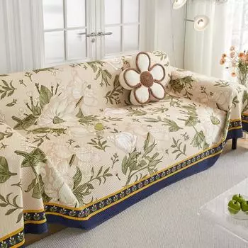 - Летний чехол для дивана, ледяной, устойчивый к царапинам, охлаждающий, с принтом, на 1/2/3/4 места, чехол для стула, защитный чехол для мебели, цельный 180x130cm
