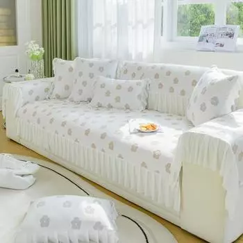 Летний чехол для дивана, скандинавский чехол для дивана, нескользящий диван, полотенце, защитный чехол для дивана, зеленый ледяной шелк, чехол для дивана, коврик для дивана 70X70cm 1pc