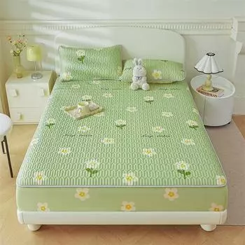 Летний чехол для матраса Прохладное покрывало Утолщенная простыня на резинке с резинкой Покрывало для кровати для дома Cubre Colchn (Нет наволочки) Single 90x200cm 1pc