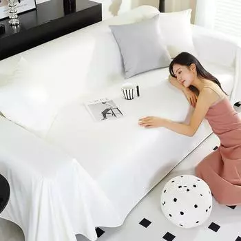 Летний чехол для шарфа на диван, новый водонепроницаемый, машинная стирка, дышащий, противоскользящий, модный легкий, роскошный, с защитой от кошачьих когтей 180*130CM