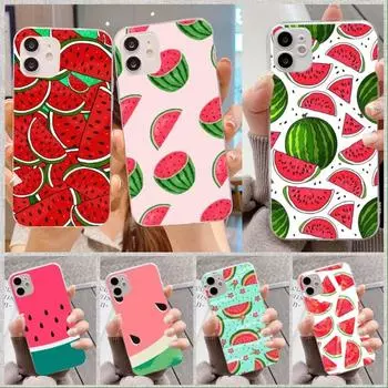 Летний чехол для телефона с изображением арбуза и фруктами для IPhone 14 13 12 11 XS X 8 7 6 Plus Mini Pro Max SE 2022, мягкий прозрачный чехол для телефона iPhone 14