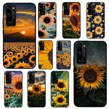 Летний чехол для телефона с подсолнухом для Huawei Honor 10 i 8X C 5A 20 9 10 30 lite pro Voew 10 20 V30 Honor 7A 2GB