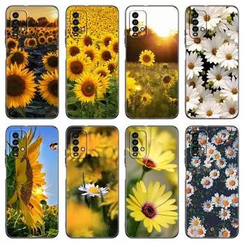 Летний чехол с цветочным рисунком ромашки и подсолнуха для Xiaomi Redmi 7 7A 8A 9i 9A 9C 10 10A 10C K20 Note 5 6 Mi 8 9 9T Pro A2 Lite A3 6X Mix 3 Xiaomi Mi Mix 3