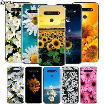 Летний Дейзи Подсолнух для LG V60 V50S V50 G8X G8S G8 G7 ThinQ 5G K61 K51S K41S K30 K20 Q60 Q9 Мягкий чехол для телефона LG K20 2019
