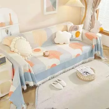 Летний диван Air, новый чехол для дивана, полотенце для дивана в гостиной, ткань, пылезащитная подушка для дивана с одним шезлонгом 180*130cm