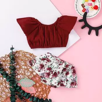 Летний хлопковый льняной комбинезон с бантом для новорожденных девочек, платье, боди 100 красный