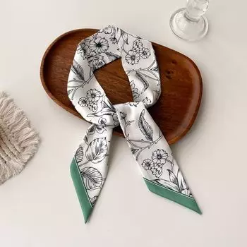 Летний Ins Ветер Маленький Длинный Шарф Лента Завязанная Сумка Декоративная Повязка На Голову Оригинальный Печатный Шарф С Ручным Шарфом 7*100cm