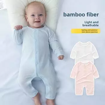 Летний комбинезон Bamboo Baby - Тонкая пижама и комбинезон для ползания для новорожденных 73cm (13-17 lbs)