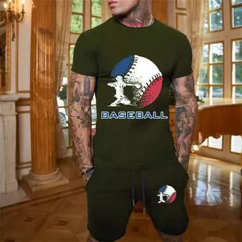 Летний комплект бейсбольной футболки для мужчин, командная рубашка из джерси с принтом, бейсбольная футболка в личную полоску, мужская рубашка, одежда 6XL