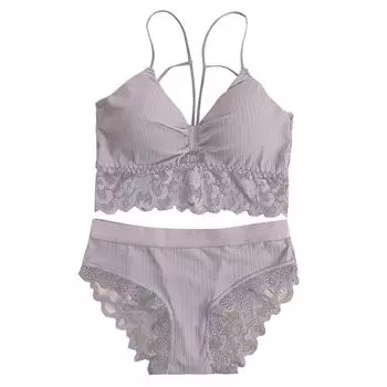 Летний комплект из двух частей, комплект из топа-трубы с полной чашкой и облегающей грудью, спортивное нижнее белье без стального кольца зелёный