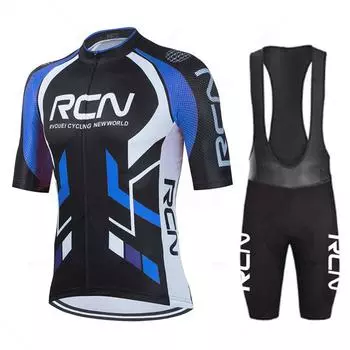 Летний комплект велосипедного трикотажа Pro Team Rcn 19D, комплект велосипедных шорт MTB Ropa Ciclismo, мужские велосипедные рубашки с короткими рукавами, одежда Майо XS