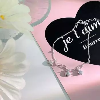 Летний костюм с ракушкой и морской звездой, женская мода, индивидуальный стиль, браслет с океаном, цепочка на ключицу