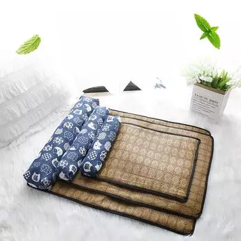 Летний коврик для домашних животных, охлаждающий коврик для кошек, кошачье гнездо, ледяной коврик для собак, подушка для подбородка для маленьких и средних собак S