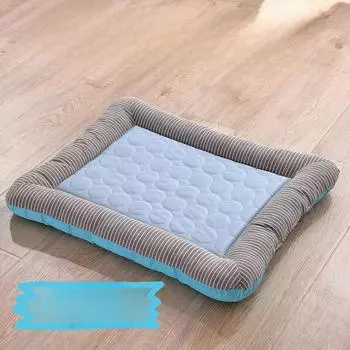 Летний коврик для кошачьего туалета из ледяного шелка для собак, маленький и средний, для кошачьего туалета, коврик для собак, холодное гнездо, охлаждающая подставка S-45*35CM