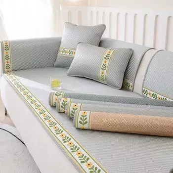 Летний коврик для сна, диванная подушка, охлаждающий коврик для лета, популярный кожаный чехол для дивана из цельного дерева, чехол, полностью покрытая подушка 60*60cm