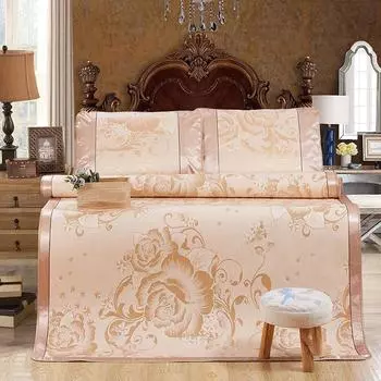 Летний коврик из ротанга, наматрасник, покрывало для пары на комплект постельного белья, коврик для кондиционера, домашнее натуральное постельное белье, крутое 90x200cm 2pcs