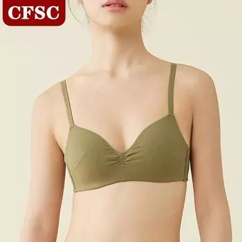 Летний красивый бесшовный бюстгальтер сзади, регулируемый французский нижнее белье, женский бюстгальтер с тонкой чашкой S чёрный