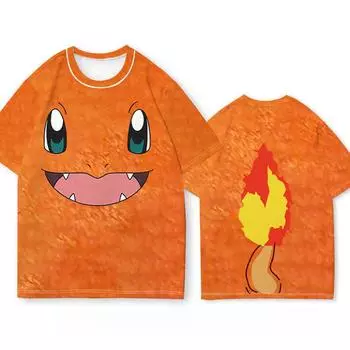 Летний круглый вырез с 3D рисунком в виде мультфильма, модные повседневные женские футболки с короткими рукавами XS