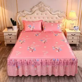 Летний крутой коврик, юбка-кровать, стиль принцессы, милые простыни, вышитые простыни, простыня, покрывала, коврик для льда, домашний текстиль 2 Pcs 120x200cm
