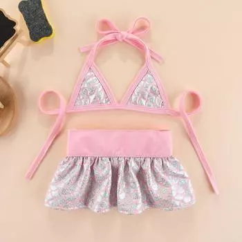 Летний купальник для собак для маленьких собак, купальный костюм для щенков, купальный костюм для собак, купальное платье для собак, юбка для домашних животных, гавайские платья для щенков для девочек XS розовый