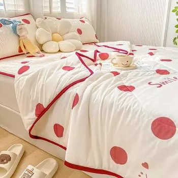 Летний латексный холодильник-матрас для кондиционирования воздуха, двуспальная простыня королевского размера с наволочками, эластичная лента, защитные чехлы для матраса 150x200cm-sheet 3pcs