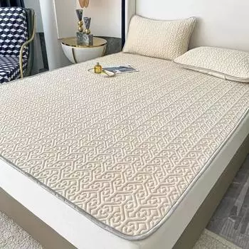 Летний латексный крутой коврик, мягкий коврик из ледяного шелка, простыня, моющийся детский одноместный и двойной матрас для студенческого общежития 90x200cm 2pcs