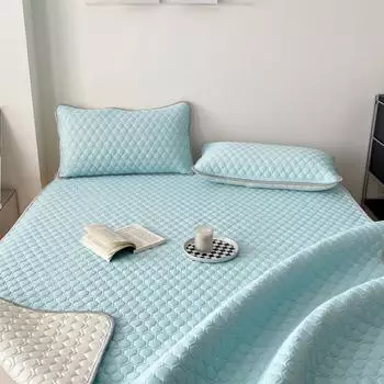 Летний латексный крутой коврик, мягкий коврик, простыня, моющийся детский одноместный и двойной наматрасник для студенческого общежития 90x200cm 2pcs