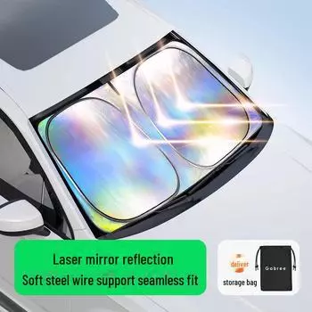 Летний лазерный солнцезащитный козырек для автомобиля: Теплоизоляционная панель лобового стекла