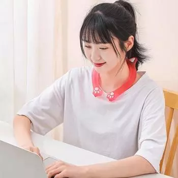 Летний ледяной кольцевой мультяшный носимый охладитель для шеи, охлаждающая трубка, легкий многоразовый открытый тепловой удар, портативный ошейник для шеи