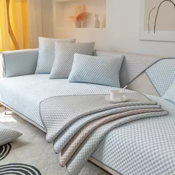 Летний ледяной шелк охлаждающий стеганый чехол для дивана противоскользящий чехол для дивана чехол для сиденья для гостиной 1/2/3/4 дивана защита 70x70cm 1pc