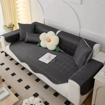 Летний летний коврик из ледяного шелка, диванная подушка неправильной формы, нескользящая подушка, чехол на седло дивана, тканевая подушка 70*70cm