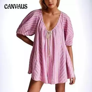 Летний модный новый женский комбинезон больших размеров S синий