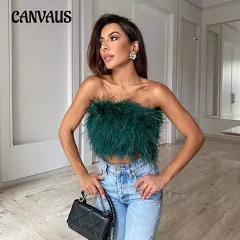 Летний модный пушистый разноцветный топ без рукавов с волосатой оболочкой S розовый