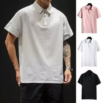 Летний мужской формальный топ с коротким рукавом, полуоткрытый лацкан, однотонный, средней длины, официальная офисная одежда, деловая рубашка 3XL белый