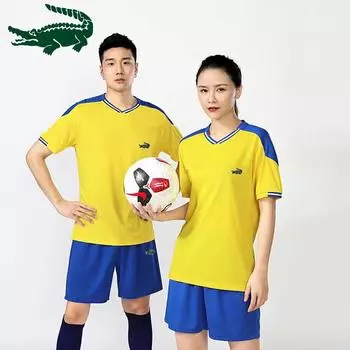 Летний мужской и женский брендовый футбольный баскетбольный тренировочный комплект с вышивкой, спортивный комплект для бега, комплект для пары M