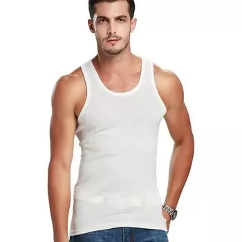 Летний мужской спортивный жилет без рукавов с круглым вырезом, однотонный, быстросохнущий, эластичный, хорошо пропускающий воздух, пуловер для баскетбола, спортзала, тренировок, майка M серый