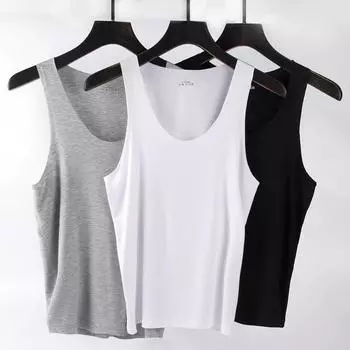 Летний мужской жилет на плечо, эластичная толстовка большого размера, спортивная футболка без рукавов для фитнеса, однотонные жилеты, топы L